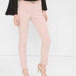 White House Black Market Slim Ankle Pants - pink; brand new